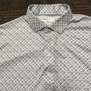 Collars & Co AOP Dress Collar Polo Casino Playing Cards Print Mens L Performance